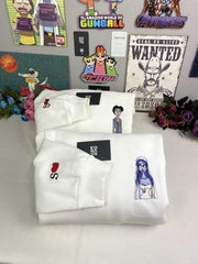 Ölü Gelin Emily ve Victor Nakışlı Çift Kombin Tişört, Sweatshirt & Hoodie