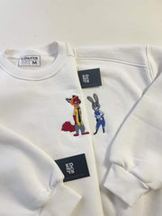 Tilki Nick ve Tavşan Judy Zootropolis V3 Nakışlı Çift Kombin