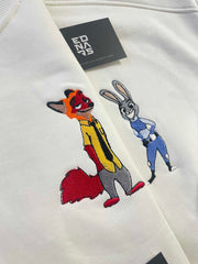 Tilki Nick ve Tavşan Judy Zootropolis V3 Nakışlı Çift Kombin