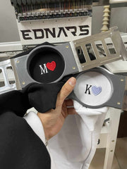 Kol Harf Nakışlı Çift Kombini