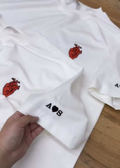 Kol a Harf ve Kırmızı Kalp Nakışlı Çift Kombin, Sevgili Kombini