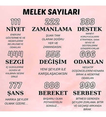 Melek Numarası Angel Number Nakış İşleme