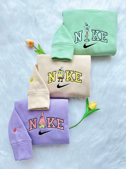 SüngerBob Kare Şort - Patrick - Ahtapot Nakışlı Çift Kombin