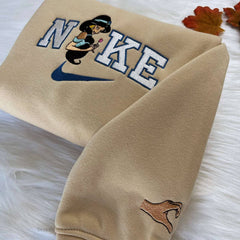 Aladdin ve Jasmine Nakışlı Çift Kombin Tişört, Sweatshirt & Hoodie