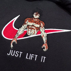 BAKI THE GRAPPLER HANMA X JUST LIFT IT Nakış İşleme