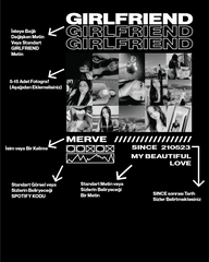 Kişiye Özel Fotoğraflı Girlfriend veya Özel Metin Baskılı Nakışlı Tişört | GIRLFRIEND, ONLY YOU