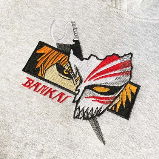BLEACH ICHIGO HOLLOW MASK BANKAI GYM Anime Nakış İşleme