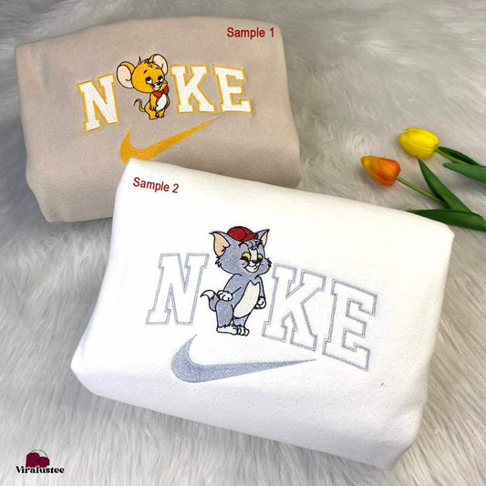 Sevimli Tom ve Jerry Nakışlı Çift Kombin
