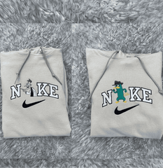 Doofenshmirtz ve Perry Nakışlı Çift Kombin Tişört, Sweatshirt &amp; Hoodie