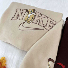 Simba ve Nala Nakışlı Çift Kombin