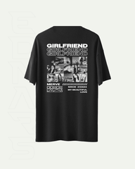 Kişiye Özel Fotoğraflı Girlfriend veya Özel Metin Baskılı Nakışlı Tişört | GIRLFRIEND, ONLY YOU