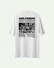 Kişiye Özel Fotoğraflı Girlfriend veya Özel Metin Baskılı Nakışlı Tişört | GIRLFRIEND, ONLY YOU