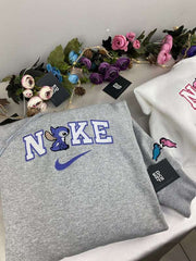 Stitch ve Angel Nakışlı Çift Kombin Tişört, Sweatshirt &amp; Hoodie