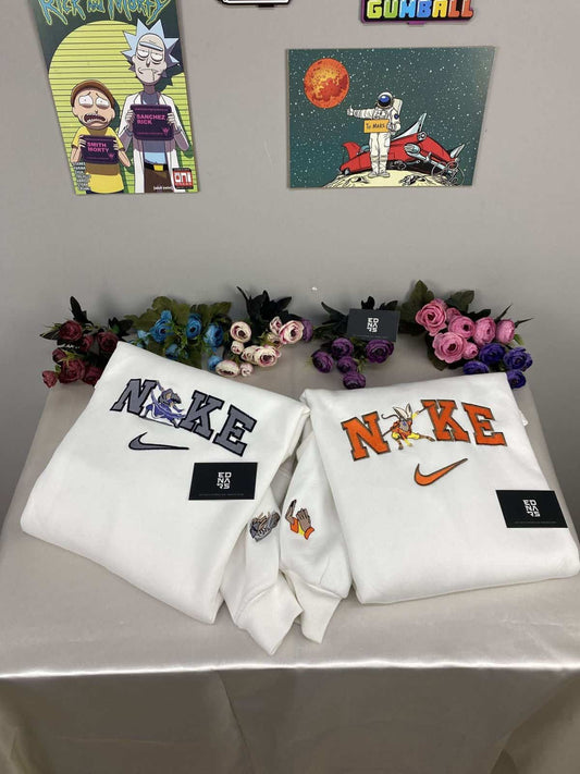 Avatar Aang ve Katara Nakışlı Çift Kombin Tişört, Sweatshirt &amp; Hoodie