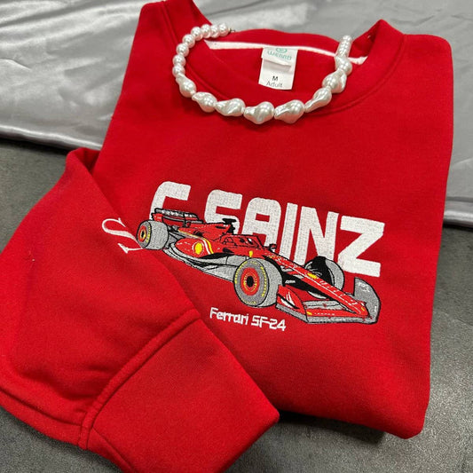 Formula 1 Leclerc ve Sainz Nakışlı Çift Kombin | F1 Ferrari