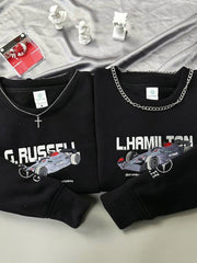 Formula 1 Russell & Hamilton Nakışlı Çift Kombin | F1 Ferrari