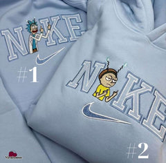 Rick ve Morty - Rick and Morty Nakışlı Çift Kombin