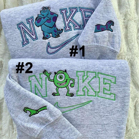Sulley ve Mike Nakışlı Çift Kombin