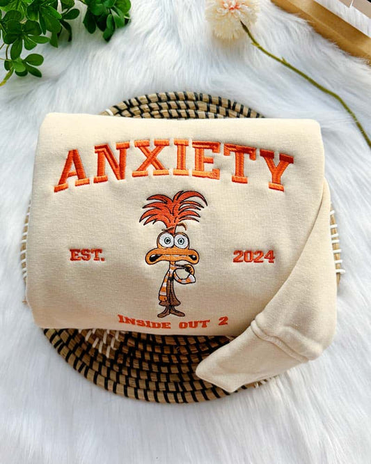 Kaygı Anksiyete Ters Yüz Nakışlı | Anxiety Inside Out