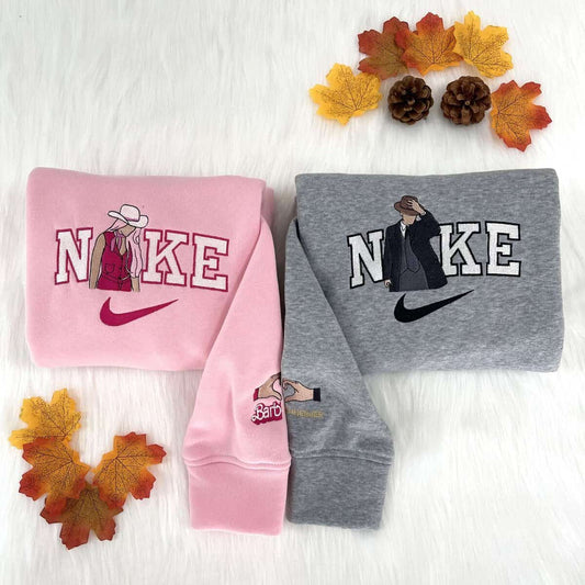 Barbie Oppenheimer Barbenheimer Nakışlı Çift Kombin Tişört, Sweatshirt &amp; Hoodie