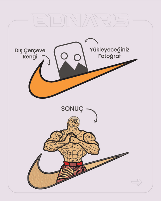 Kişiye Özel Swoosh Fotoğraf Nakış İşleme