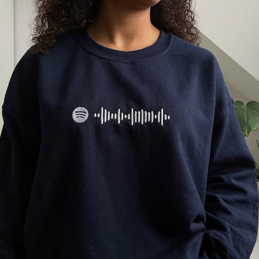 Kişiye Özel Spotify Barkodlu Nakış İşleme