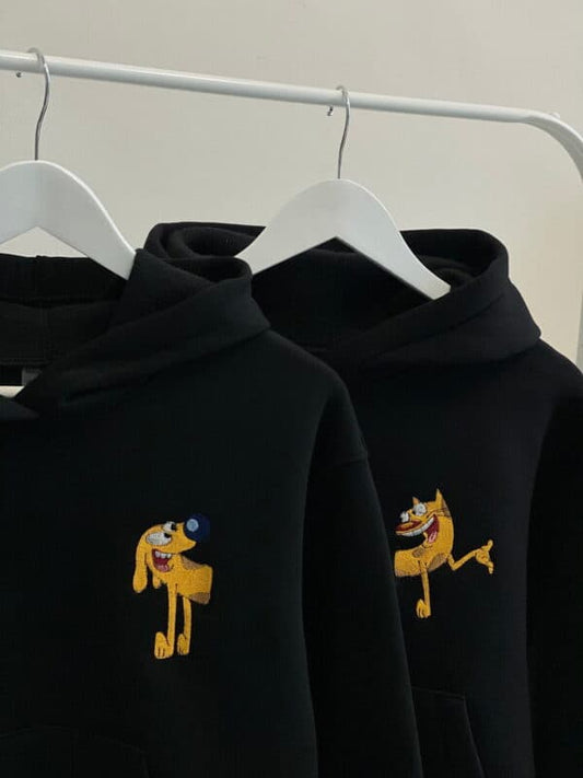 CatDog Nakışlı Çift Kombin