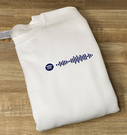 Kişiye Özel Spotify Barkodlu Nakış İşleme