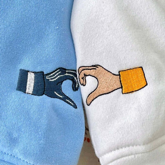Coraline ve Wybie Nakışlı Çift Kombin Tişört, Sweatshirt &amp; Hoodie