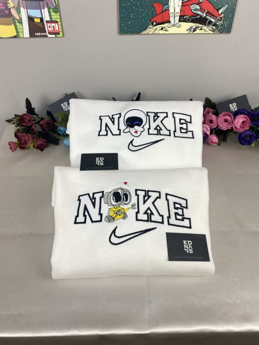 Walle ve Eva Nakışlı Çift Kombin Tişört, Sweatshirt &amp; Hoodie
