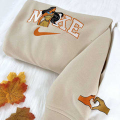Pocahontas ve John Smith Nakışlı Çift Kombin Tişört, Sweatshirt &amp; Hoodie