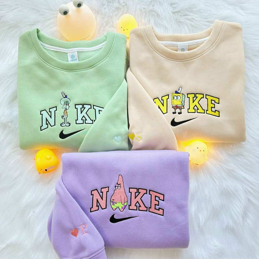 SüngerBob Kare Şort - Patrick - Ahtapot Nakışlı Çift Kombin